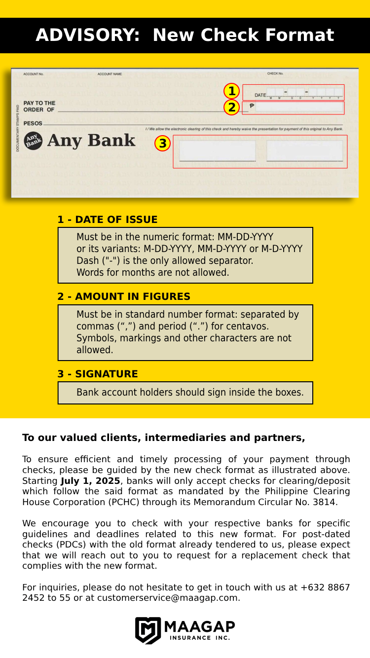 Advisory For New Check Format Mobile