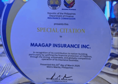 MAAGAP Insurance Inc. Honored with Special Citation from the Insurance Commission